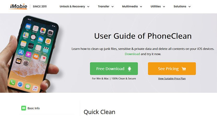 imobiePhoneClean PRO reviews